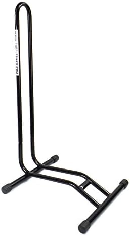 Purplebike Sports Portable Steel Alloy Bicycle Stand- Front Or Back Bike Wheel Holder - Great for Indoor, Home & Garage Floor Storage. Perfect Cyclist Accessory For a Safe Biking Fixed Workstand