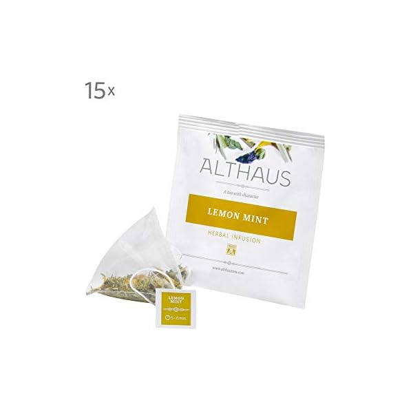Althaus Tee LEMON MINTâ KrÃ¤utertee im Pyramidenbeutel PYRA PACK â Naturbelassener KrÃ¤utertee mit Zitronengras und Pfefferminze â 15 x 2,75g – Bild 3