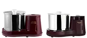 Butterfly Hippo 2.0 L Table Top Wet Grinder, Cherry & Rhino 2-Litre Table Top Wet Grinder (Cherry) Combo