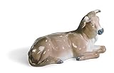 LLADRÓ Calf Nativity Figurine. Porcelain Nativity