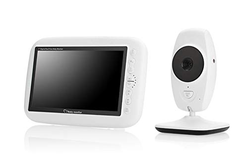 UNOKS 7 Inch Hd Baby Monitor Infrared Night Vision, Temperature Monitoring, Two-Way Voice Monitor Babymonitor