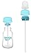 Tinukim iFeed 4 Ounce Self Feeding Baby Bottle with Tube - Handless Anti-Colic Nursing System, Blue - 2-Pack