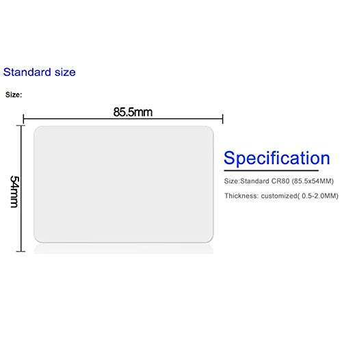 Proximity Blank White NFC PVC ISO Cards 13.56MHz Contactless RFID Smart Chip Card for Access Control System 10Packs