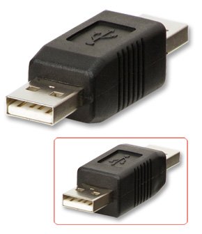 LINDY USB Adapter A Male to A Male Gender Changer (71229)
