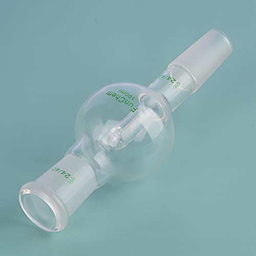 FunChem 100 Ml Rotary Evaporator Bump Trap With 24/40 Outer Upper Joint