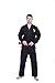 Vector Men's BJJ Gi with Bonus White Belt Ripstop Pants for Brazilian Jiu Jitsu (0, Black)