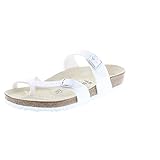 Birkenstock Womens Mayari Slide Sandal, White, 39 M EU