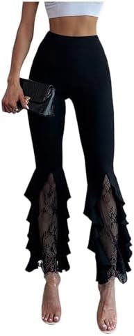 Amazon.com: AmzPrint Women's Candy Cane Print Black Christmas