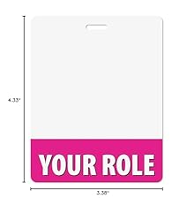 Personalized Print Badge Buddy - in Bright Pink