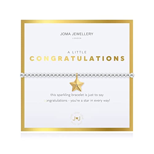 Joma Jewellery BEAUTIFULLY BOXED A LITTLE CONGRATULATIONS BRACELET IN SILVER 4756