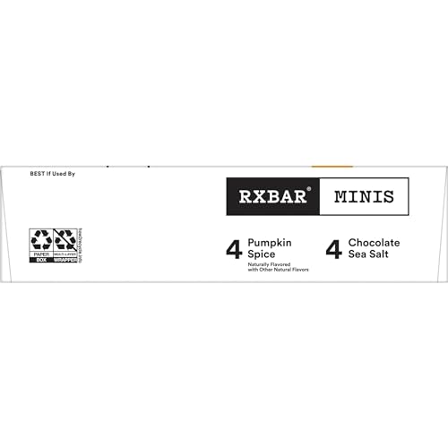 RXBAR MINIS PROTEIN BARS, PROTEIN SNACK, SNACK BARS, VARIETY PACK, 7.3OZ BOX (8 BARS)