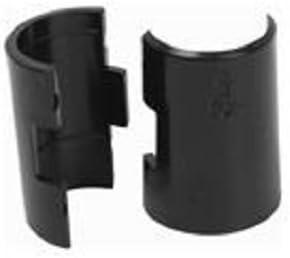 FREEDco Wire Shelving Shelf Lock Clips for 1" Post, Shelving Sleeves, Plastic, Black, 24 Pairs
