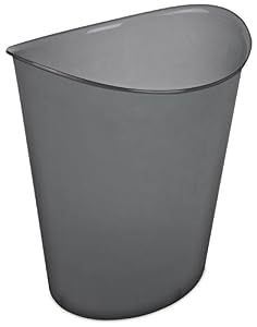 Image of (GIFTBC) Sterilite 3 Gallon/11.4 Liter Oval Wastebasket,(Gray)