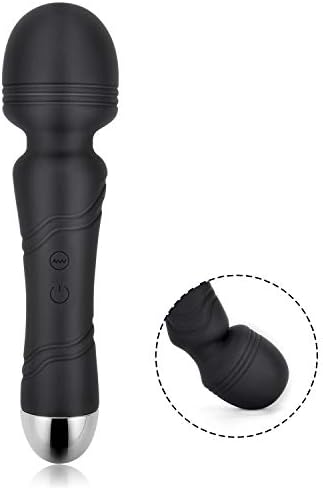 Powerful Wand Massager Wireless Waterproof Cordless with 10 Vibration Modes Kit Therapeutic for Body-Whisper Quiet …