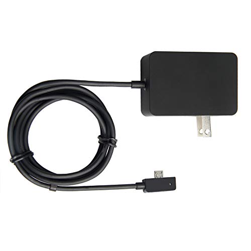 13W 5.2V 2.5A Surface 3 Charger AC Power Adapter for Microsoft Surface 3, Model 1623 1624 1645 Tablet with USB Charging + Charger Cord