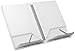 Joseph Joseph Cookbook and Tablet Stand Holder Reading Rest Folds Flat with Page Holder, White