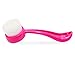 Mermaid Facial Cleansing Brush, Ultra-Soft Manual Face Skin Cleanser Brush Massage Brush for Deep Washing Pore, Best Exfoliating no Irritating Scrubber(Rose red)