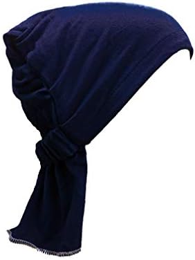 GIRRIJAWomen's Cotton Fashion Beanies (Navy Blue, Free Size)