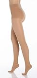 BriteLeafs Sheer Compression Pantyhose 20-30 mmHg, Firm Support, Closed Toe (Small, Beige)