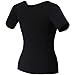 Women Neoprene Sauna Sweat Waist Trainer Vest for Weight Loss Gym Workout Hot Body Shaper Tank Top Shirt with Zipper Plus (Medium, B Black)