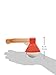 DCI Ax Pizza Cutter, Stainless Steel Cutting Blade, Wood Handle, Red