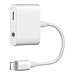 Headphone Adapter for iPhone 8/8Plus 7/7Plus X 10 XS Female Earbud Adapter Cable Aux Audio Headphone Jack 3.5 mm Splitter Adaptor Earphone with Music+Charge Phone Accessory iOS 11/12 System Later