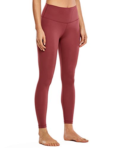 CRZ YOGA Non-See Through Athletic Compression Leggings Hugged Feeling Tummy Control Workout Leggings for Women 25Inches Savannah 25” L
