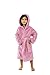 Turkishtowels Terry Velour Hooded Kids Beach or Pool Cover-Up (S - Age 5, Pink)