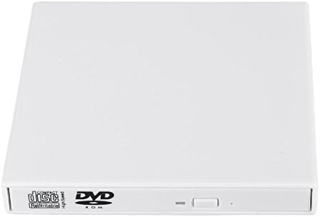 Cammyllc USB2.0 External DVD Combo CD-RW Burner Drive For Windows 98/SE/ME/2000/XP/Vista/Win 7/Win 8 Notebook PC Desktop Computer-White