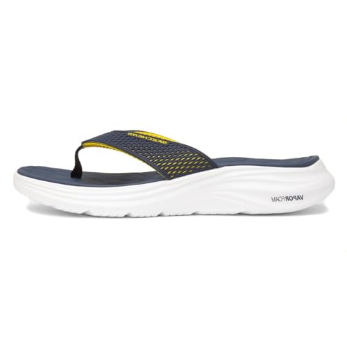 Homme Vapor Foam Sandal Sayto, Navy Kpu Yellow Trim, 42 EU