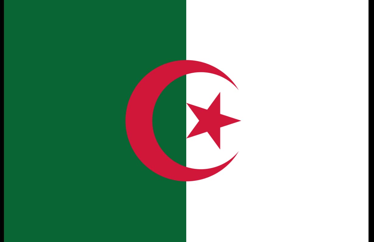 TrendClub100® Flag "Algeria Algeria DZ" - 150 x 90 cm / 90 x 150 cm