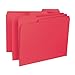 Smead Interior File Folder, 1/3-Cut Tab, Letter Size, Red, 100 per Box, Expandable File Folders for Filing Cabinet