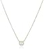 Dogeared Maid of Honor, Small Button White Pearl Necklace, 16