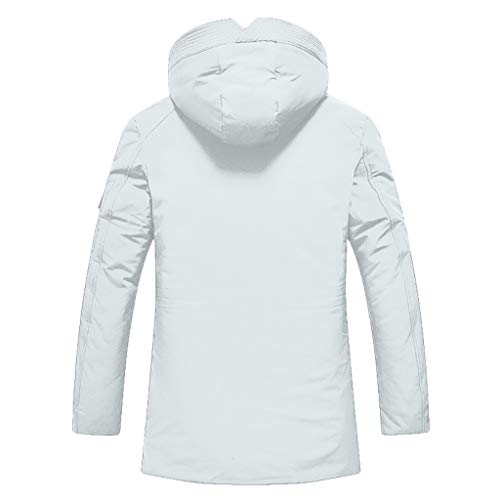 Nevera Fashion Men's Rain Snow Jacket Hooded Fleece Coat with Pocket