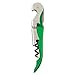 True Fabrication Metallic Green Double Hinged Corkscrew, Small