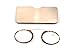 SOOLALA Women Men Go Everywhere SOS Pince Nez Style Nose Resting Pinching Portable Wallet Reading Glasses, BlackLeopard, +2.0x