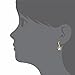 Gold Plated Multicolor Enamel Flower Dangle Hoop Earrings for Toddlers and Little Girls 10mm - Colorful and Dazzling Flower Jewelry for Kids - Jewelry Gifts for Special Occasions