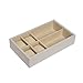 Brouk & Co Women's Stackable Lacquer Jewelry Box and Tray 12”X7 1/8”X 5 1/8” Silver