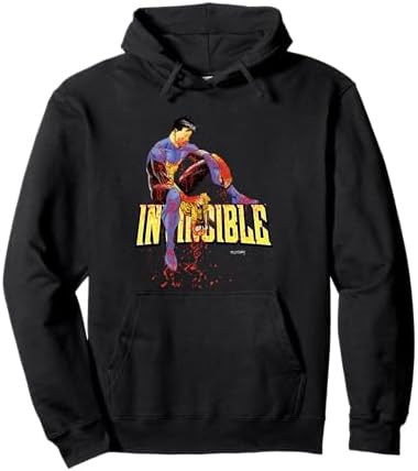 Amazon.com: Invincible Blue Suit Battle Damage Zip Hoodie
