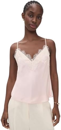 ☺︎pearl shoulder camisole set L'AGENCE Women's Lexi Camisole, Pearl, XXS at Amazon Women's