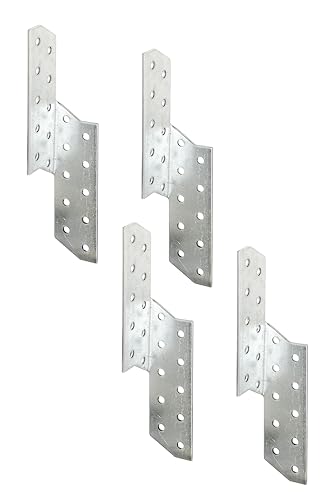 Alberts 846848 Sparren-Pfettenanker | links und rechts | sendzimirverzinkt | 32 x 32 x 170 mm | 4er Set