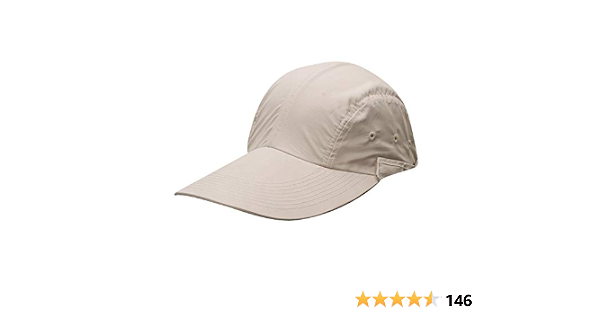 Big Brim Microfiber Fishing Cap, Khaki 
