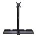 VERSATABLES Fixed Wall Mount Computer Station, Sit Stand Adjustable Height Monitor, Keyboard Workstation, Made in USA, Black
