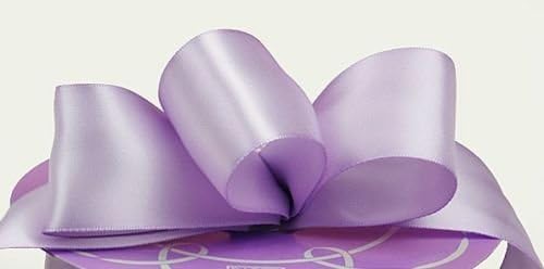 Ribbon Bows Craft Sewing Supplies Solid Color Premium Fabric Satin Trim Embellishments Ribbon 1 1/2 inch wide 3 yard 1 Pcs (Iris)