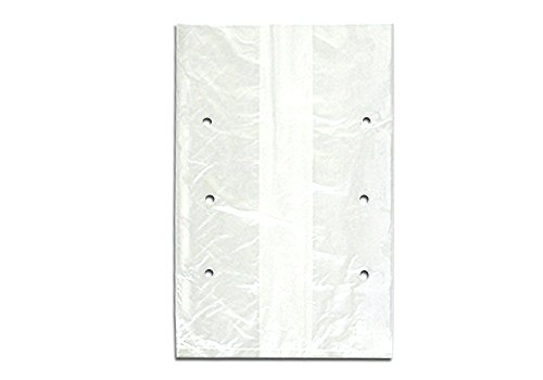 Elkay Plastics VTD70511 Low Density Polyethylene Vented Lettuce Bag, 7" x 5" x 11", Clear (Pack of 1000)
