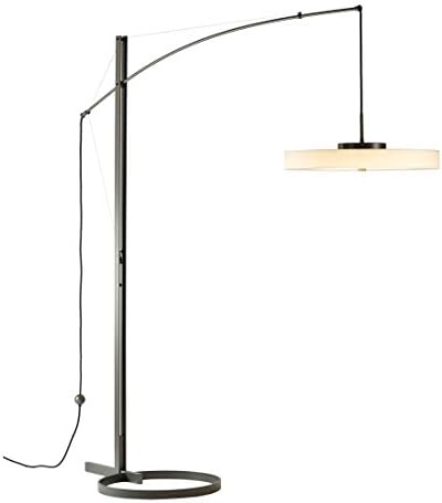 Hubbardton Forge 234510-1006 Disq Arc LED Floor Lamp Cork, Dark Smoke Finish