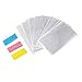 SCOBUTY || 5 in x 7 in Clear Flat Cello Cellophane Treat Bags Good for Bakery,Popcorn,Cookies,Candies,Dessert 1.2mil.Give Metallic Twist Ties, 100 Pcs, Transparent