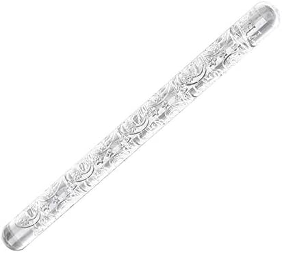 Infgreate Christmas Family Gift Moon Star Embossing Transparent Acrylic Rolling Pin Roller Kitchen Baking Tool