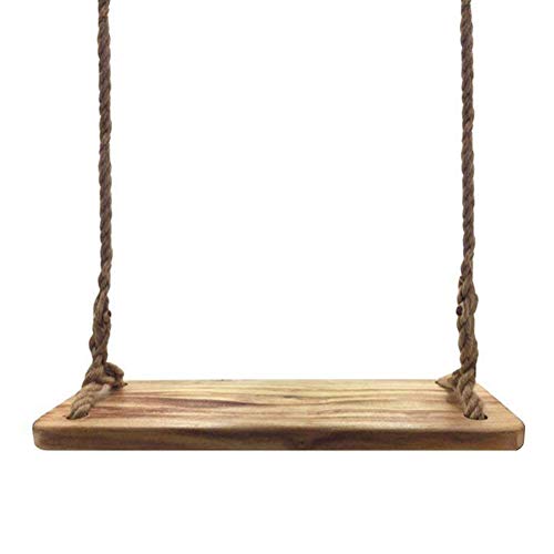 Aoneky Holz Schaukelsitz - Brettschaukel, Baumschaukel Kinderschaukel Schaukelstuhl aus Holz, für Erwachsene und Kinder, Kinderspielzeug (Paulownia Holz)