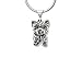 The Magic Zoo Sterling Silver Yorkie Puppy Pendant – Handcrafted in the USA – Yorkie Gifts for Women – Yorkshire Terrier Gifts
